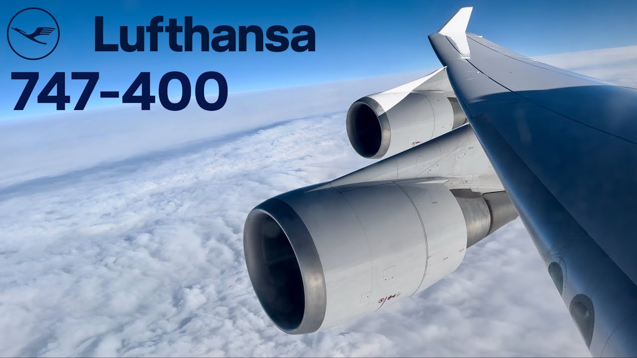 4K Lufthansa Boeing 747-400 Economy Class 🇩🇪 Frankfurt FRA to Chicago ORD 🇺🇸 [FULL FLIGHT]