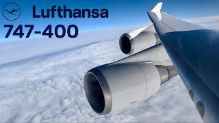 4K Lufthansa Boeing 747400 Economy Class  Frankfurt FRA to Chicago ORD  [FULL FLIGHT]