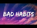 Bad Habits - Ed Sheeran (Lyrics) || Imagine Dragons, Gym Class Heroes (MixLyrics)