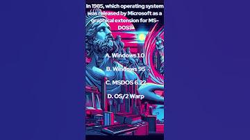 Which was a graphical extension for MSDOS ? #retrocomputer #housemusic #retrogame