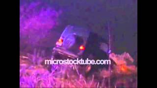 Towing cable fails and breaks while pulling jeep out of water at crash scene
