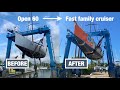 2 years of boat work transformation timelapse in minutes