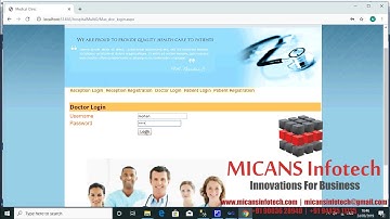 INTEGRATED BRANCHES IN HOSPITALS PORTAL SYSTEM ASP.NET  PROJECT