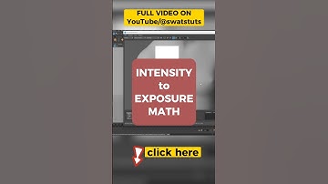 convert light intensity to exposure using exponential math