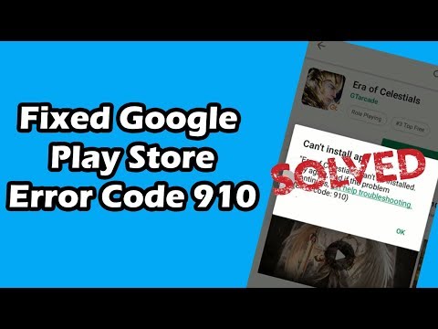 How to Fix Google Play Store Error Code 910