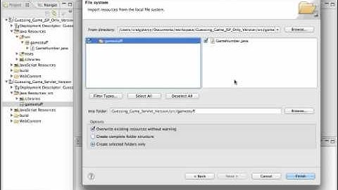 Setting up the Guessing Game Servlet Edition Project