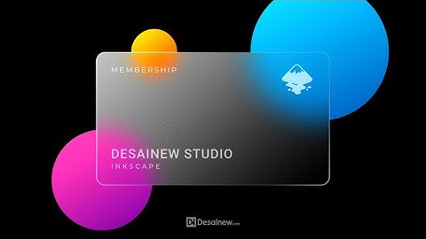 HOW to CREATE GLASS CARD EFFECT UI DESIGN | INKSCAPE TUTORIALS