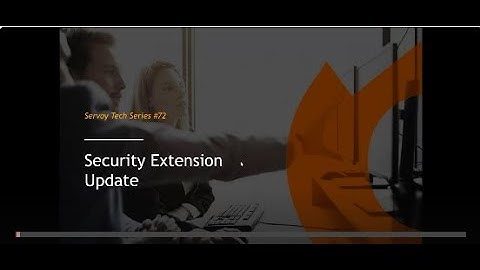 Servoy Tech Webinar series - Security extension update, multi-tenancy and UX for ISVs.