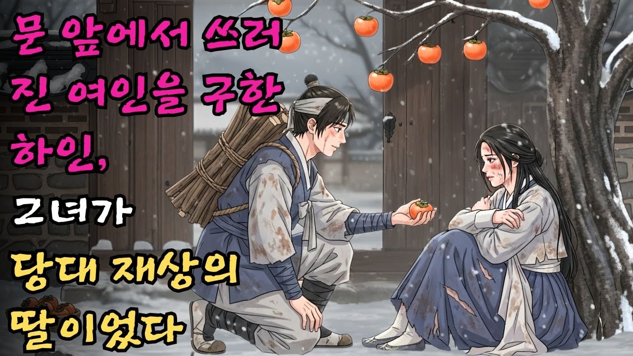 문 앞에서 쓰러진 여인을 구한 하인은, 자신이 구한 사람이 당대 재상의 딸일 줄은 꿈에도 몰랐다 #야담 #민담 #전설 #설화