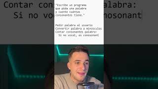 🔠 Pseudocódigo para Contar Consonantes en una Palabra #programacion