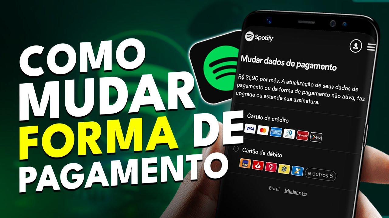 Como MUDAR a FORMA de PAGAMENTO do SPOTIFY PREMIUM - YouTube