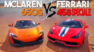 Ferrari 458 speciale vs mclaren 650s | forza horizon 3