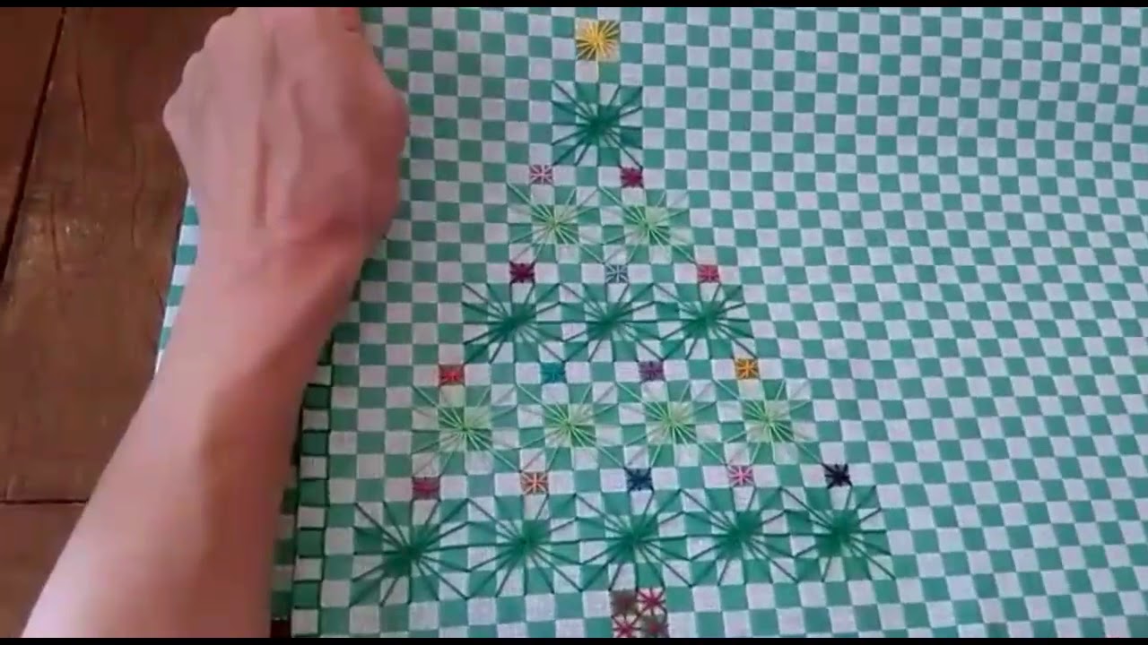 Árvore de Natal no Pano Xadrez 🌲 