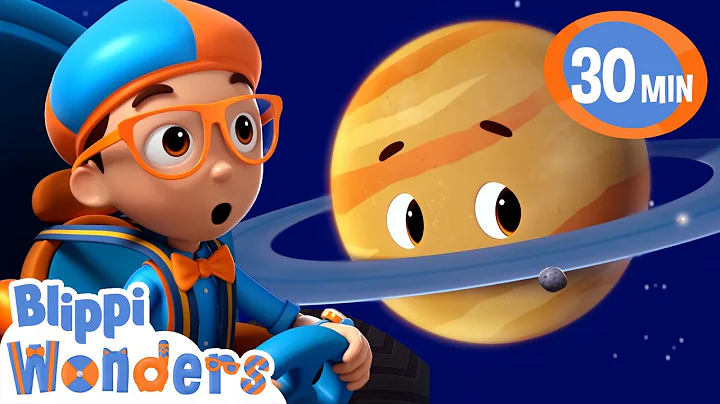 Blippi Wonders - Blippi Explores Planets and Space + More! | Blippi Animated Series | Kids Cartoon