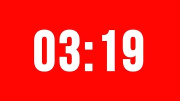 3 Minute 19 Second Timer With Alarm Without Music