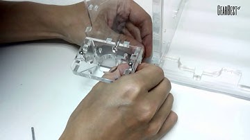 Reprap Prusa Z-605S Installation Step 4: Acrylic Z axis motor base installation -GearBest.com