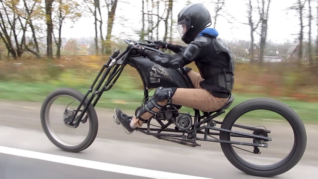 gas powered chopper bicycle