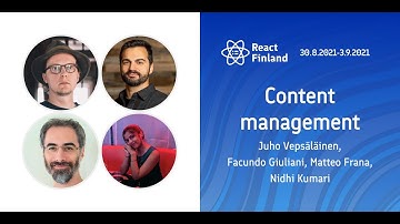 React Finland 2021 — Content management