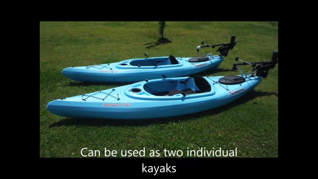 I built a dual hulled twin trolling motor kayak/pontoon boat YouTube