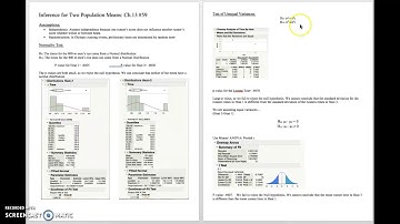 Inference for Two Populations Means Ch 13 #59