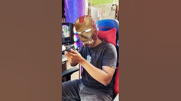 My First Iron Man Helmet CGI VFX in Blender #ironman #cgi #vfx #mcu #blender #shorts