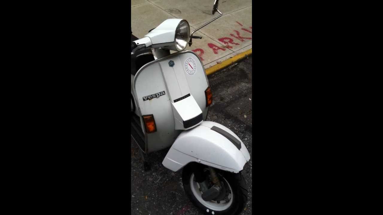 Vespa PX125E Startup  YouTube