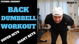 Back Home Workout With Dumbbells / Giant Set / Fitness Journey / Week 9