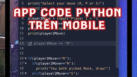 Code python trên điện thoại, máy tính không cần cài dùng Replit