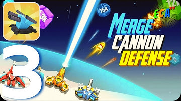 ⭐Merge Cannon Defense 3D⭐ Walkthrough Gameplay Part 3 Survival To Move To A New Planet (Android-iOS)