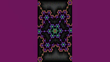 BGR-GRB HexaFlake (N14) Infinite Zoom #fractal