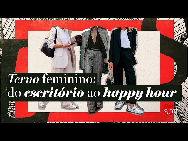 Como usar terno feminino do escritório ao home office