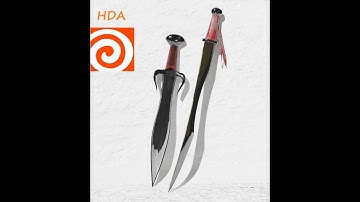 Procedural Sword Tool (Houdini Digital Asset) Demo