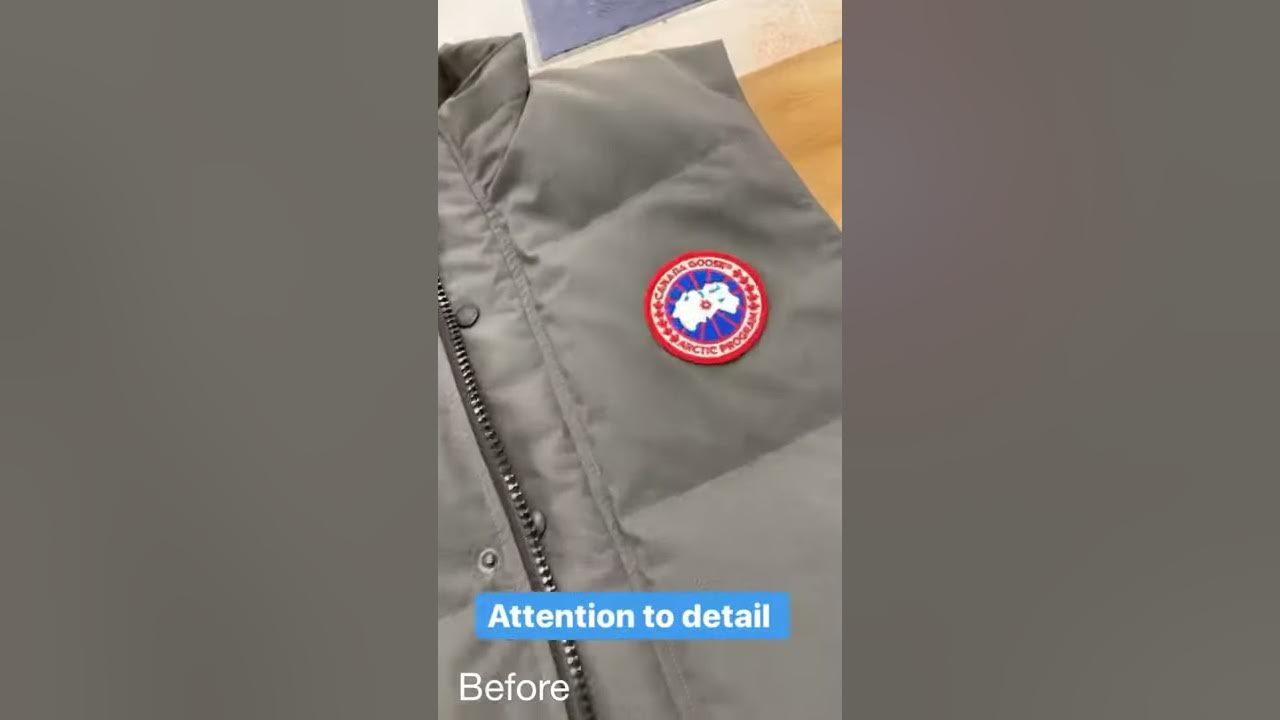Stain Removal From A Canada Goose Gilet - YouTube
