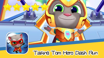 Talking Tom Hero Dash Run Day234 Walkthrough Endless runner Save the world Recommend index five star