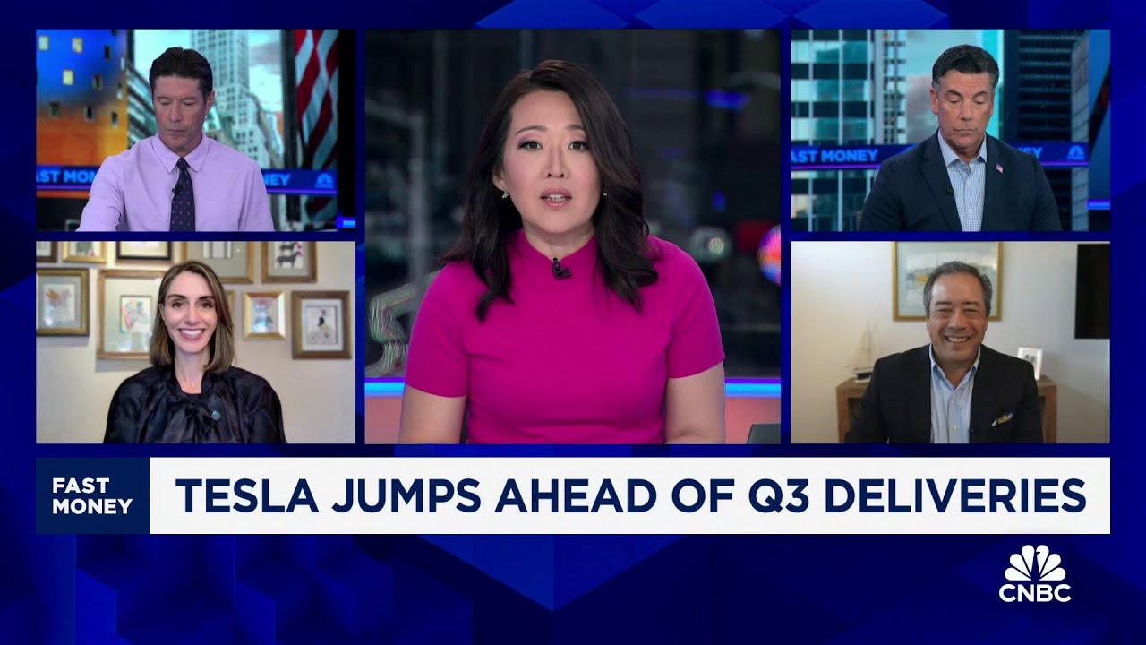 Tesla jumps ahead of Q3 deliveries - YouTube