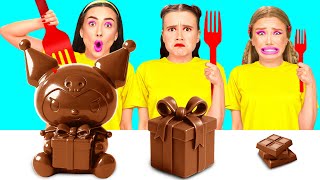 تحدي لوحة كبيرة أو متوسطة أو صغيرة | تحديات طعام رائعة Fun Fun Challenge