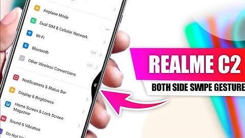 realme c2 new feature now enable both sibe swipe gesture on realme c2  realme c2 new settings