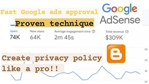 How to Create Privacy Policy for website | Privacy policy tab | Google adsense approval for blogger