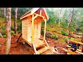 Outhouse Build | Dovetail Log Cabin | Interior Build And Tour