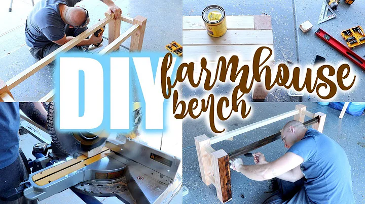 DIY FARMHOUSE BENCH | EASY DIY PROJECT