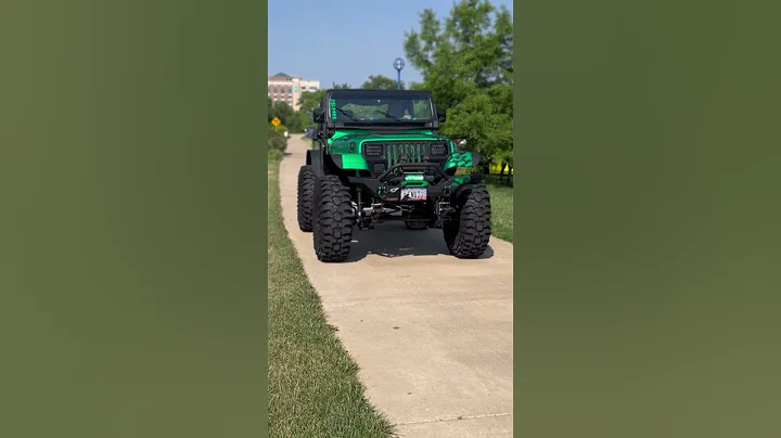 Jeep YJ CAMMED V8 swapped on 40s “ENVIOUS” #carsandcoffee