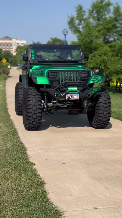 Jeep YJ CAMMED V8 swapped on 40s “ENVIOUS” #carsandcoffee