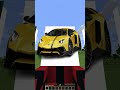 Minecraft'ta Lamborghini Kuyusuna Atladım !! #shorts
