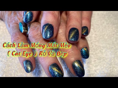 Cách làm móng mắt mèo (cat eye)rõ và đẹp 👁(Cuộc Sống Người Việt Ở Mỹ)#118