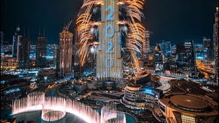 Dubai New Years fireworks Burj Khalifa 2020