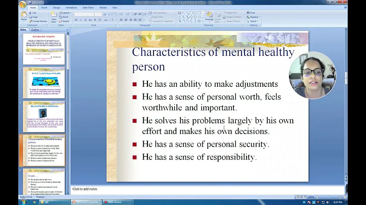 What are the 5 characteristics of someone with good mental and emotional health? (2023)