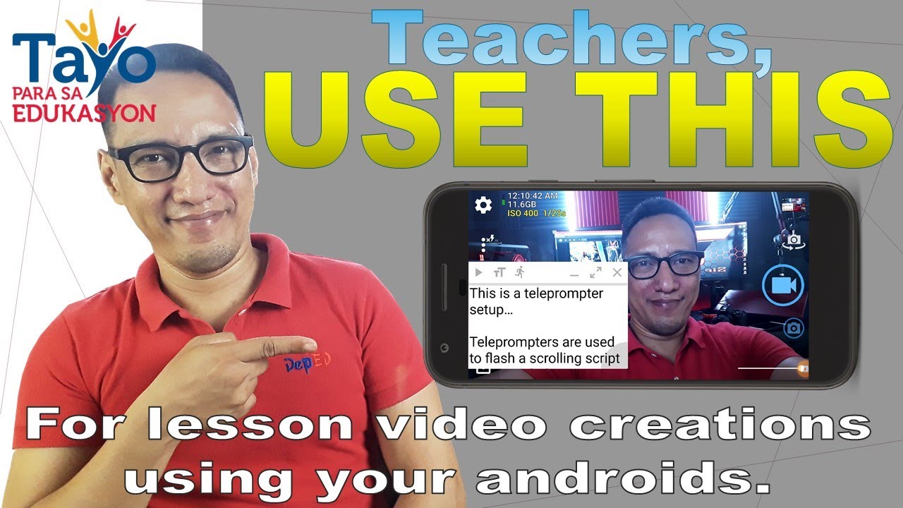 BEST FREE TELEPROMPTER APP FOR ANDROID AND VIDEO LESSON CREATIONS │ DEPED TEACHERS ONLINE YouTube