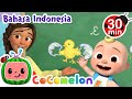 Belajar Berhitung dengan Anak Ayam | CoComelon | Kartun dan Lagu Anak | Moonbug Kids Indonesia