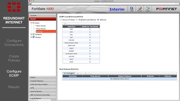 FortiGate Redundant Internet Connections