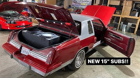 PUTTING BRAND NEW KICKER COMP Q SUBS INTO THE CUTTY!! *84’ CUTLASS*